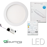 PANNELLO LED ROTONDO SLIM DA INCASSO 146MM 9W 6000K