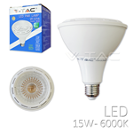 LAMPADA LAMPADINA LED V-TAC 4269 15W E27 PAR38 3000K LUCE CALDA 40° VT-1216