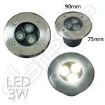 FARO FARETTO LED DA ESTERNO GIARDINO SEGNAPASSO CALPESTABILE 3W 3 LED CALDO 3000K