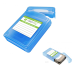 Scatola di Protezione per 1 HDD 3,5" Azzurro Trasparente