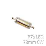 LAMPADA LED R7s SLIM 78 MM 6W = 60W ALOGENA LUCE NATURALE 4000K 620 LM SMD 