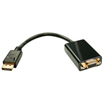 LINDY ADATTATORE CAVO DISPLAYPORT/VGA, M/F, ATTIVO, 15CM