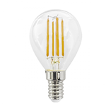 LAMPADINA E14 6W MINI GLOBO FILAMENTO LED 4000K 630LM