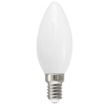 LAMPADINA LED E14 6W  FILAMENTO CON VETRO OPACO 360°