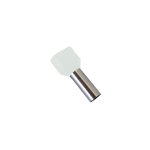 CAPI CORDA ISOLATI INSULATED CABLE TERMINALS TE0508 BIANCO 2 X 0,5MM2 CONF. 100PZ