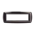 PLACCHE SERIE LIFE Q 7 POSTI METAL BLACK