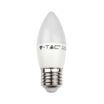 LAMPADINA CANDELA LED E27 5.5W LUCE CALDA 2700K 40W 470LM V-TAC