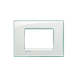 PLACCA 3P ACQUAMARINA BTICINO LIVING LIGHT