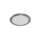 PANNELLO LED ROTONDO INCASSO 21W 4000K . NICKEL SATINATO 225MM