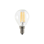 LAMPADINA LED FILAMENTO SFERA E14 4W 2700K 470 LUMEN LUCE BIANCO CALDO