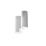 APPLIQUE A PARETE IN GESSO COLORE BIANCO 4 LAMPADE GU10 DIMENSIONI 160 X 210 X 90MM