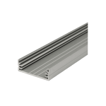 PROFILO PER STRIP LED LARGO IN ALLUMINIO 2M WIDE ANODIZZATO GRIGIO