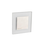 SEGNAPASSO LED DECORATIVO 1.3 W LUCE CALDA 3000K ALLUMINIO 12V QUADRATO