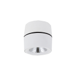 FARETTO ORIENTABILE DA SUPERFICIO 360° LED 10W TONDO BIANCO- CROMO