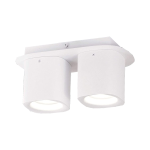 SPOT FARETTO DA SOFFITTO SMOOTH BIANCOIN ALLUMINIO 2XGU10