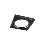 FARETTO LED QUADRATO IN ALLUMINIO NERO DA INCASSO 7W LUCE BIANCA 4000K IP44