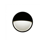 SEGNAPASSO LUCE LED 3W SCALE CORPO NERO ROTONDO LUCE BIANCA NATURALE 4000K IP65