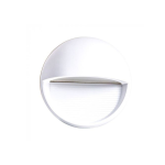 SEGNAPASSO LUCE LED 3W SCALE CORPO BIANCO ROTONDO LUCE BIANCA NATURALE 4000K IP65