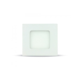 PANNELLO LED PREMIUM 3W QUADRATO INCASSO 6000K VT-307 SQ