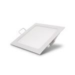 PANNELLO LED 12W INCASSO CARTONGESSO QUADRATO FREDDO 6000 K CON DRIVER