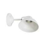 LAMPADA DA PARETE APPLIQUE MINI FARELL METALLO D 18 CM E14 CAMPANA BIANCO