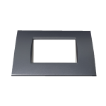 PLACCA 7 POSTI COMPATIBILE LIVING GRIGIO SCURO /LGT TECNOPOLIMERO