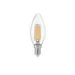 LAMPADINA FILAMENTO LED E14 6W 630LM VETRO TRASP. LUCE NATURALE 4000K