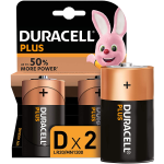 2 PZ BATTERIA PILA TORCIA 1,5V DURACELL D LR20