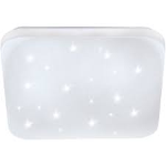 FRANIA-S-Plafo/applique-LED 11,5W 3000K 1350Lm inclusa -Struttura in metallo / finitura bianco Diffusore in policarbonato effetto cristallo / finitura bianco 28 x 28 H7