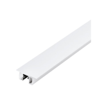 PROFILO PER STRISCE LED LINEARE DOPPIA ILLUMINAZIONE 2MT SURFACE PROFILE 4 ALLUMINIO BIANCO 18 X 48 MM CON COPERTURA E TAPPI 200 x 1.8 H4.8