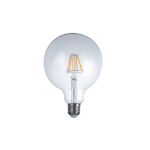 LAMPADINA LED FILAMENTO GLOBO BCO E27 8W 1055LM LUCE CALDA 4000K 300° 95 X 136MM 15000H CRI80