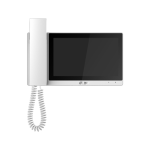 Monitor digitale SIP da interno con auricolare. Monitor LCD da 7 "(1024x600). 6 porte di ingresso allarme. 1 porta di uscita allarme. 1 porta di uscita alimentazione 12V CC. Fornisce alimentazione per sensori e allarmi periferici. Stream audio 16 kbps. Ma