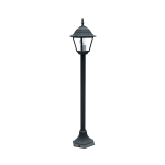 LAMPIONCINO DA GIARDINO ROMA COLORE NERO 1 LAMPADA E27 IP44 DIMENSIONI 1040 X 210MM