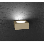 APPLIQUE BIANCO QUADRATO CUBO LED SATINATO