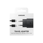 SAMSUNG CARICATORE SUPER FAST CHARGING 25W USB-C + CAVO TYPE-C BLACK