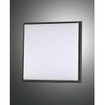 DESDY PLAFONIERA LED 23W 3000K NERA IP54 L.24X24 ALLUMINIO E POLICARBONATO