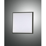 DESDY PLAFONIERA LED 10W 3000K NERA IP54 L.18X18 ALLUMINIO E POLICARBONATO