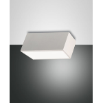 PLAFONIERA LED LUCAS 12W 3000K 1040 LUMEN DIMMERABILE METALLO E METACRILATO BIANCO