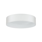 PLAFONIERA PASTERI LED 11W 3000K 950Lm STRUTTURA METALLO DIFFUSORE TESSUTO BIANCO Ø32 H9