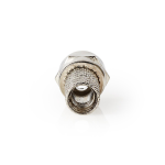 Connettore F | Dritta | Maschio | Placcato nickel | 75 Ohm | Twist-on | Diametro ingresso cavo: 5.0 mm | In lega di zinco | Argento | 25 pz. | Polybag