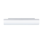 APPLIQUE ZOLA 2 X E14 STRUTTURA METALLO BIANCO DIFFUSORE VETRO OPACO BIANCO 39 x 8