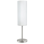 LAMPADA DA TAVOLO TROY 3 1 X E27 STRUTTURA NICKEL SATINATO DIFFUSORE VETRO SATINATO Ø10.5 H46