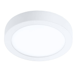 PLAFONIERA FUEVA-Z LED 16,5W CAMBIO COLORE 2700K - 6500K CON TELECOMANDO E APP STRUTTURA POLICARBONATO BIANCO IP44 Ø21 H2.8