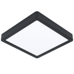 PLAFONIERA FUEVA-Z LED 16,5W CAMBIO COLORE 2700K - 6500K CON TELECOMANDO E APP STRUTTURA POLICARBONATO NERO IP44 21 x 21 H2.8