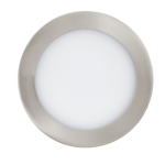 PANNELLO DA INCASSO FUEVA-Z LED 10,5W CAMBIO COLORE 2700K - 6500K CON TELECOMANDO E APP STRUTTURA POLICARBONATO NICKEL SATINATO Ø16.5 H2.6 Foro Ø15.5