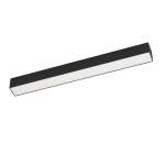 PLAFONIERA SALITTA LED 14W 3000K 1680 LUMEN ALLUMINIO NERO POLICARBONATO BIANCO IP65 DA ESTERNO 580x55 H55 14W