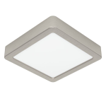 PLAFONIERA FUEVA 5 LED 11W 1350 LUMEN 3000K STRUTTURA METALLO NICKEL SATINATO 16 x 16 H2.8