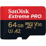 SanDisk Extreme PRO MicroSD 64GB A2 C3 UHS-I SDXC 200MB/s