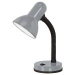 LAMPADA DA TAVOLO BASIC 1 1 X E27 STRUTTURA METALLO ARGENTO H30