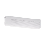 LAMPADA DA SPECCHIO BARI 1 2 X E14 STRUTTURA POLICARBONATO BIANCO VETRO RIGATO 35 x 6 x 8.5